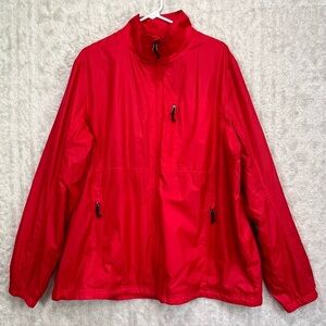 L.L. Bean Men's Red Windbreaker Jacket Sz XL Like New Packable Travel
